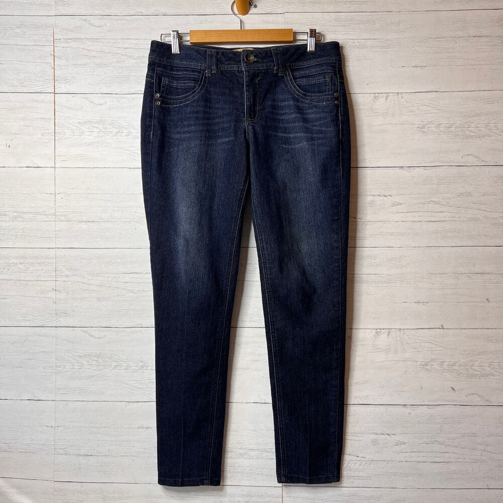 Democracy Jeans Womens Size 10 Dark Wash Justice Legging Cotton Blend Stretch